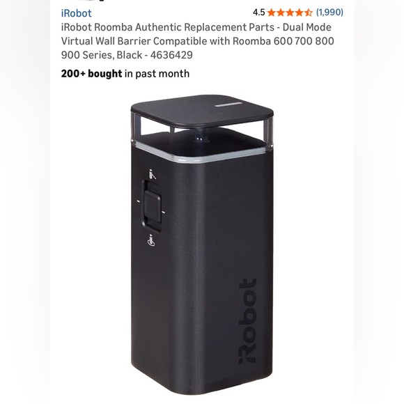 Irobot Other - 3 IROBOT ROOMBA AUTHENTIC REPLACEMENT DUAL MODE VIRTUAL WALL BARRIER - BLACK